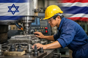 CNC operator at work
